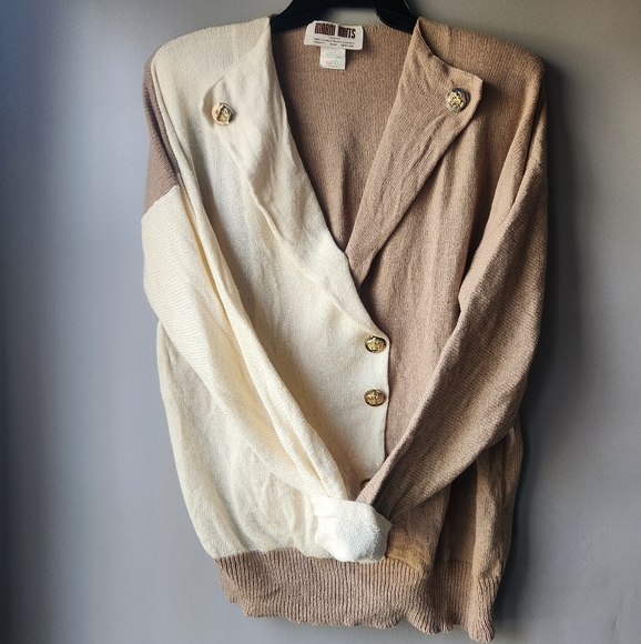 Vintage 80s Marni Knits Two Tone Knit Sweater - Picture 6 of 16